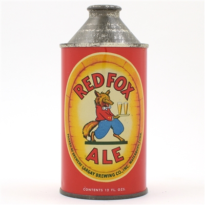 Red Fox Ale Cone Top WONDERFUL 180-25