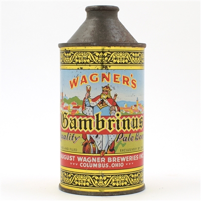 Wagners Gambrinus Beer Cone Top NON-IRTP 188-23