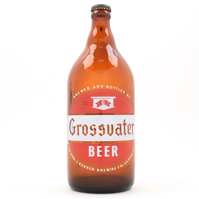 Grossvater Beer 2-color Quart ACL Bottle