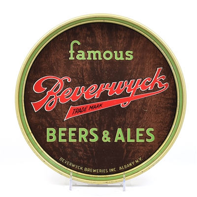 Beverwyck Beers-Ales 1930s Serving Tray