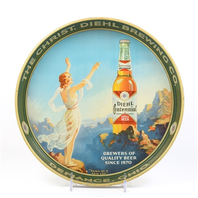 Diehl Centennial Beer 1930s Serving Tray NEAR MINT