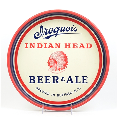 Iroquois Indian Head Beer-Ale 1930s Serving Tray