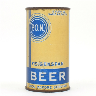 Feigenspan Beer Long Opener Flat Top NO CANCO QUOTES RARE 63-2 USBCOI 264