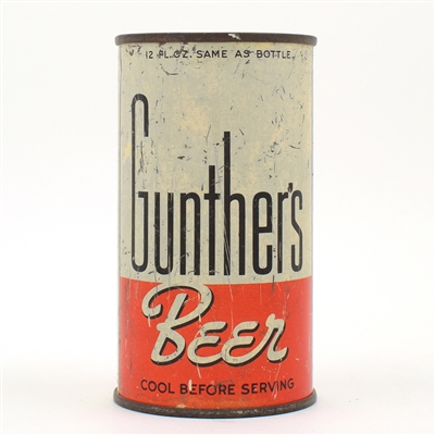 Gunthers Beer Instructional Flat Top  RARE R10 78-18 USBCOI 371