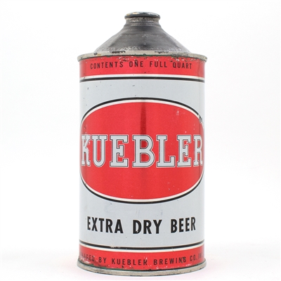 Kuebler Beer Quart Cone Top SCARCE CLEAN LIKELY BEST 214-7