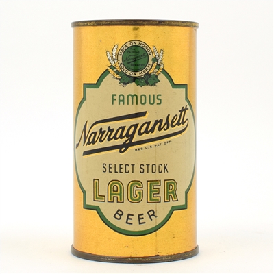 Narragansett Beer Flat Top SCARCE THIS CLEAN 101-26