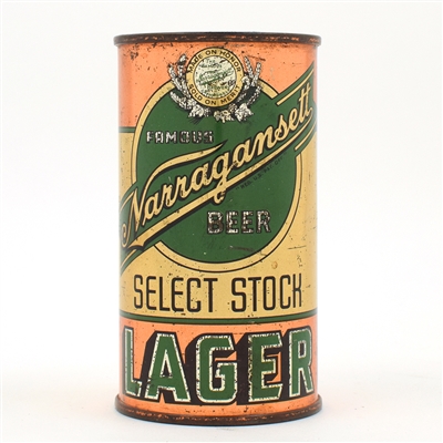 Narragansett Select Stock Lager Flat Top GRAPHIC SCARCE 101-24