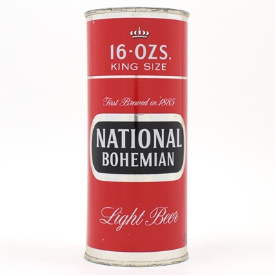 National Bohemian Beer 16 Ounce Bank Lid Flat Top CLEAN 232-32