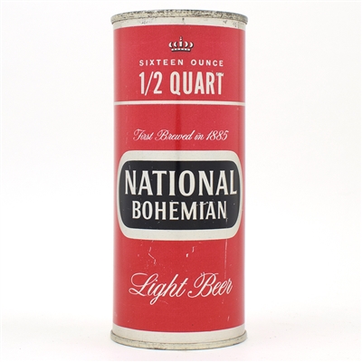 National Bohemian Beer 16 Ounce Bank Lid Flat Top CLEAN 233-1
