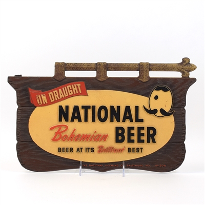 National Bohemian Beer 1950s Composition Sign