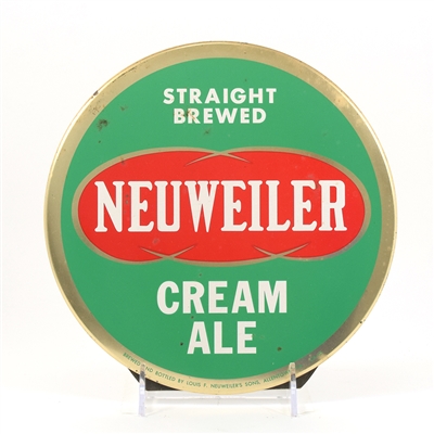 Neuweilers Cream Ale 1940s Button Sign