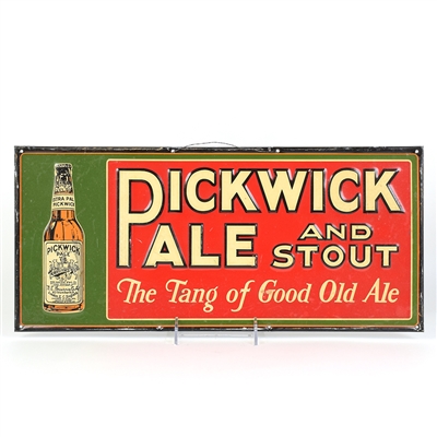 Pickwick Pale - Stout Pre-Prohibition Embossed Tin Sign