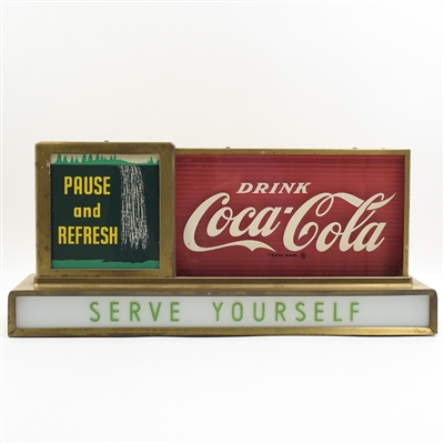 Coca-Cola 1950s Price Bros Illuminated Motion Sign