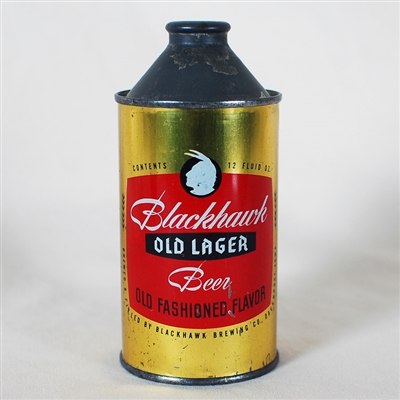 Blackhawk Old Lager Cone Top Can 153-1