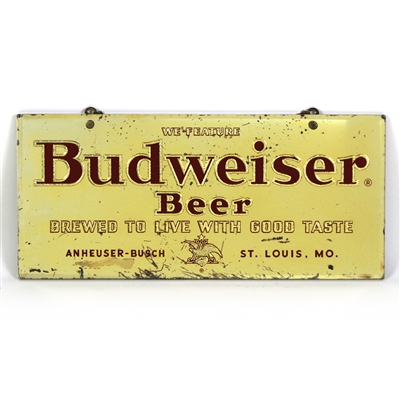 Budweiser Beer Reverse Painted Mirrored Sign