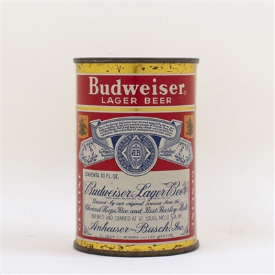 Budweiser Lager Beer 10 oz Flat Top Can