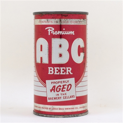 ABC Beer Flat Top Can Vanity Lid