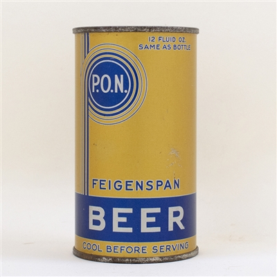 Feigenspan P.O.N. Beer Flat Top Can