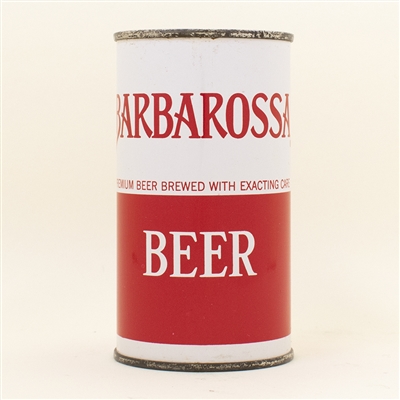 Barbarossa Beer Flat Top Can