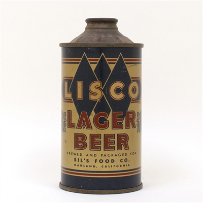 Lisco Lager Beer Low Profile Cone Top