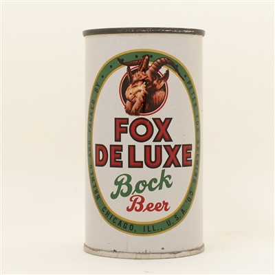 Fox DeLuxe Bock Flat Top Beer Can