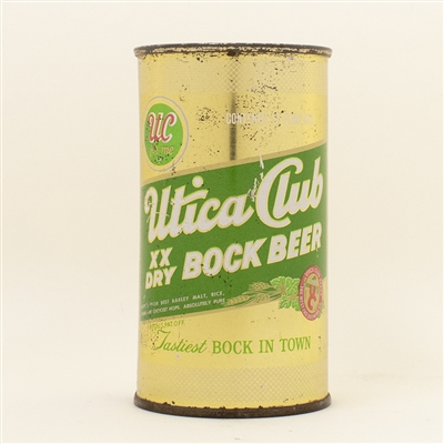 Utica Club Bock Flat Top Beer Can