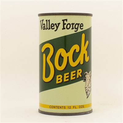 Valley Forge Bock Black Letters Flat Top Beer Can