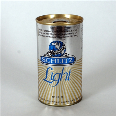 Schlitz Light SILVER SMALL GLOBE Test Can