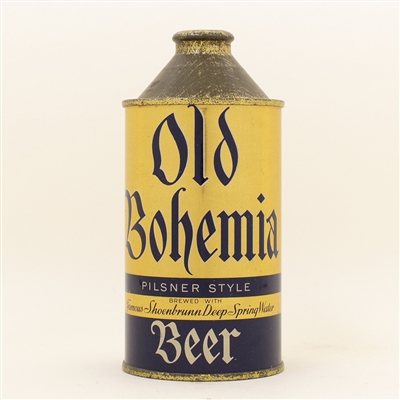 Old Bohemia Beer Cone Top Can STUNNING
