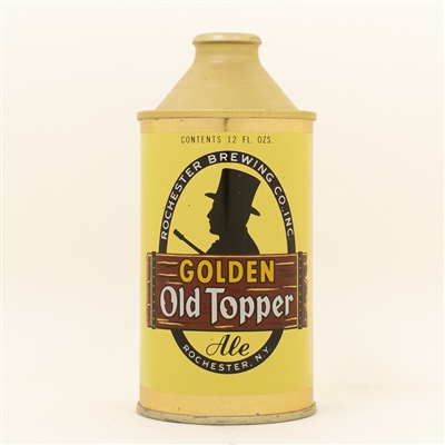 Golden old Topper Ale Cone Top Can LIKE NEW