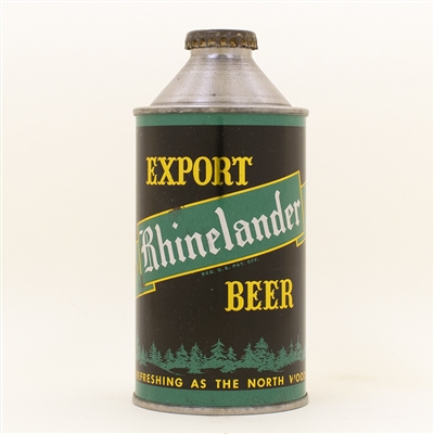 Rheinlander Export Beer Cone Top Can