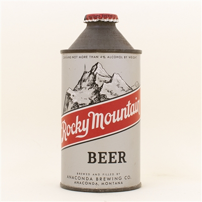 Rocky Mountain Beer Cone Top Can