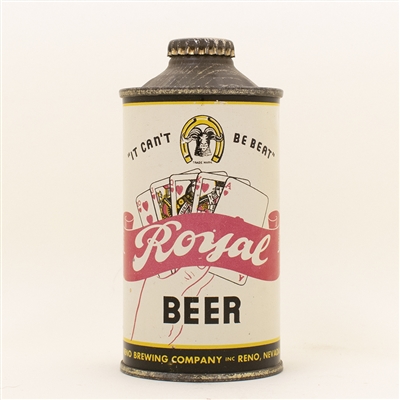 Royal Beer Playing Cards Low Profile Cone Top Can