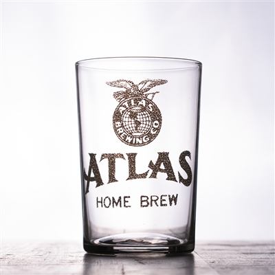 Atlas Brewing Home Brew Pre-Pro Etched Drinking Glass