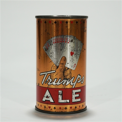 Trumps Ale Instructional Flat Top Beer Can