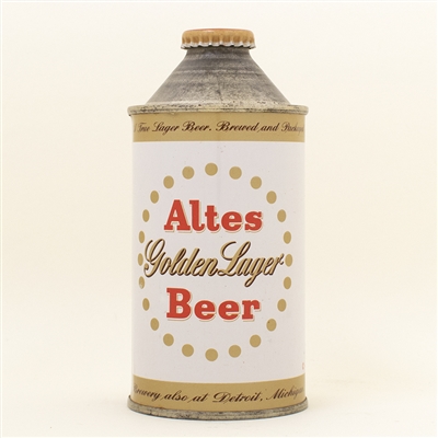 Altes Golden Lager Cone Top Beer Can