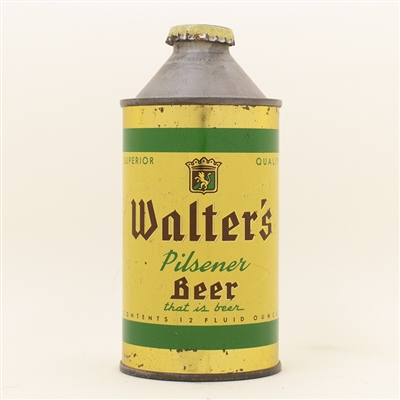 Walters Beer Cone Top Beer Can
