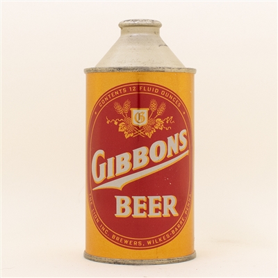 Gibbons Beer Cone Top Can