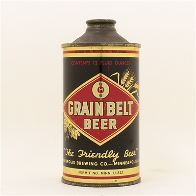 Grain Belt Beer Low Profile Cone Top Can