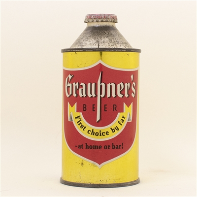 Graupners Beer Cone Top Can RARE