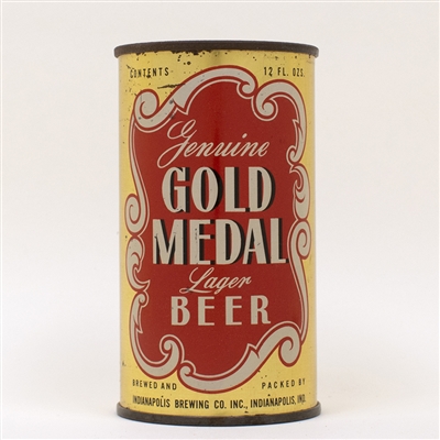 Gold Medal Lager Beer Instructional Can