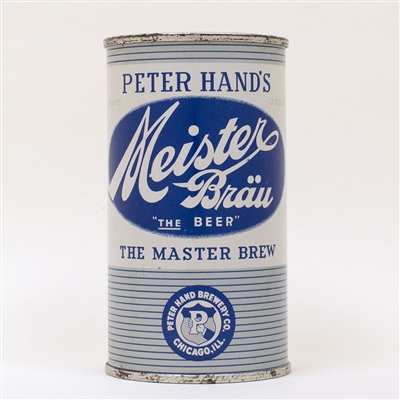 Peter Hand Meister Brau Flat Top Beer Can