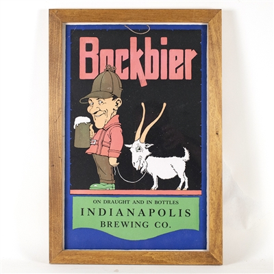 Bockbier Indianapolis Brewing Pre-proh Sign