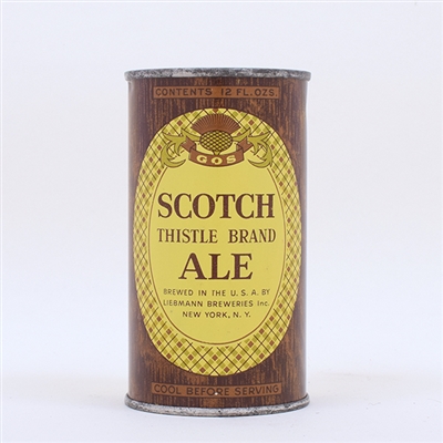 Scotch Thistle Brand Ale OI Flat Top 123-21