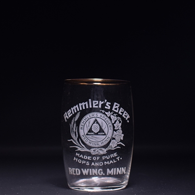 Remmlers Beer Pre-Prohibition Etched Glass