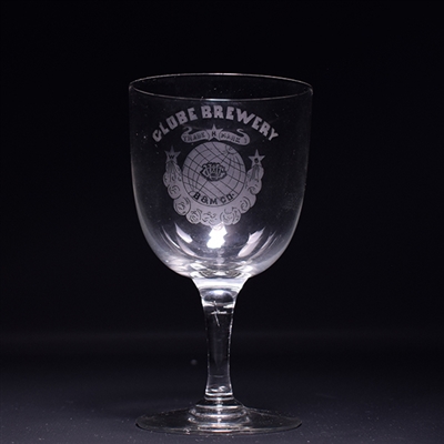 Globe Brewery Pre-Pro Etched Stem Glass