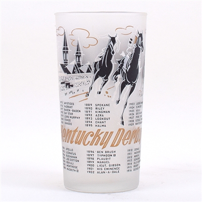Kentucky Derby Commemorative Drinking Glass