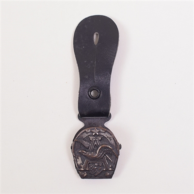 Anheuser Busch Leather Hat Clip