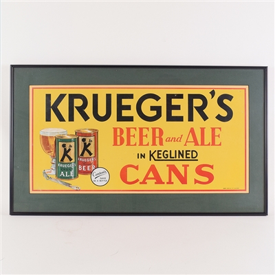 Kruegers In Keglined Cans Tin Sign