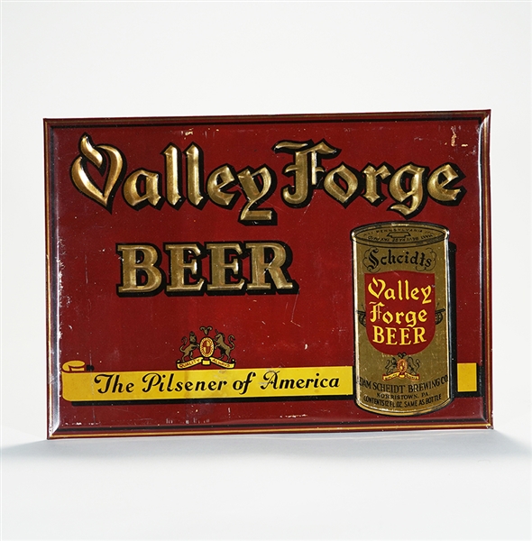 Valley Forge Beer Embossed TOC Sign